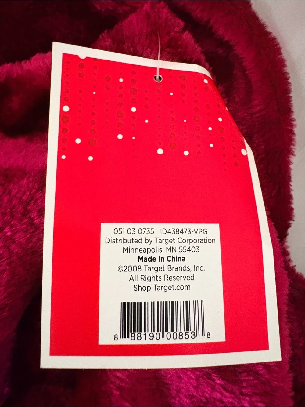Target plush red